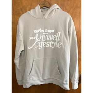 Alex Cooper Your Unwell Lifestyle Beige Hoodie Large Sweatshirt Athleisure Soft